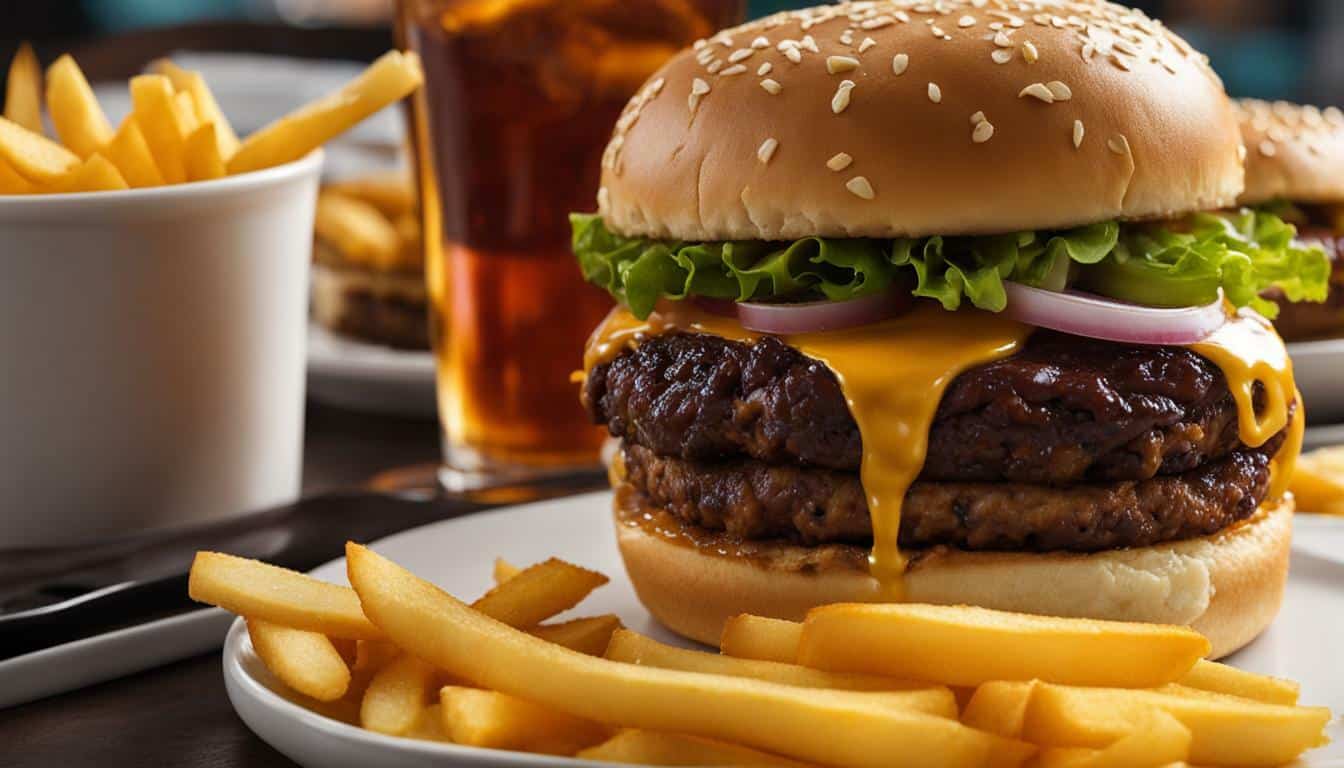 2 cheeseburger meal calories