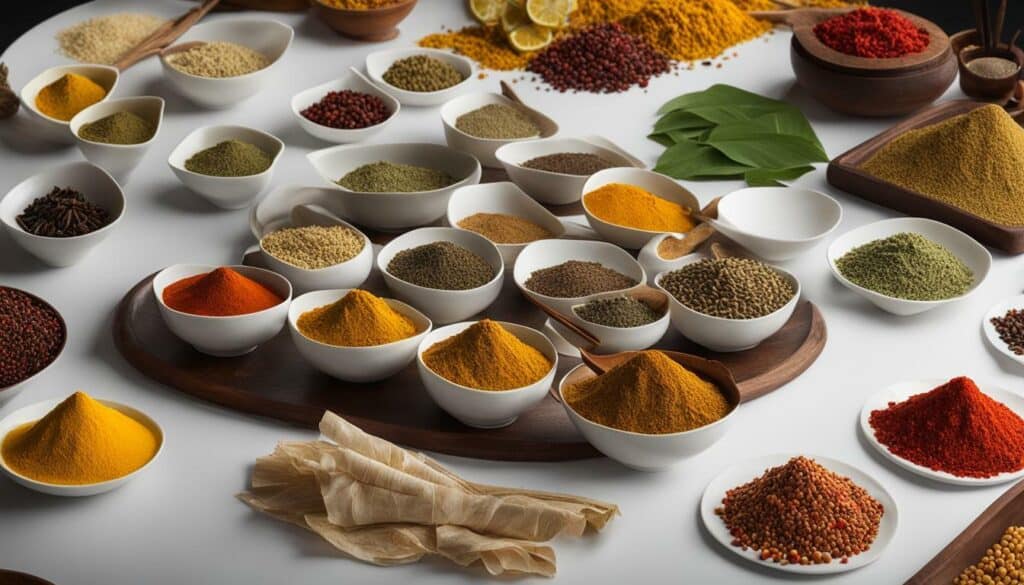 Asian spices and herbs