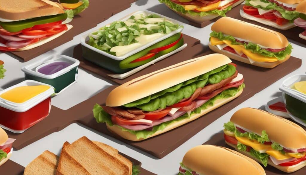 Calorie count of a sub sandwich