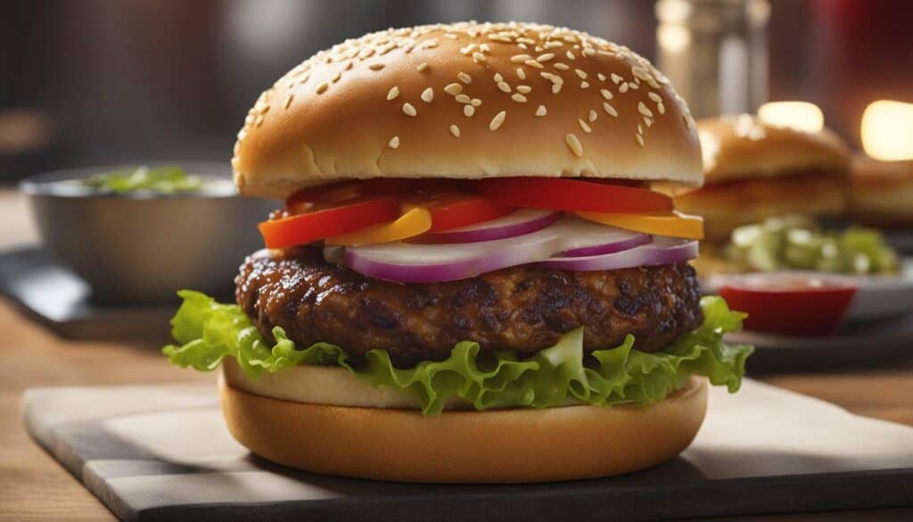 Cheeseburger with bun