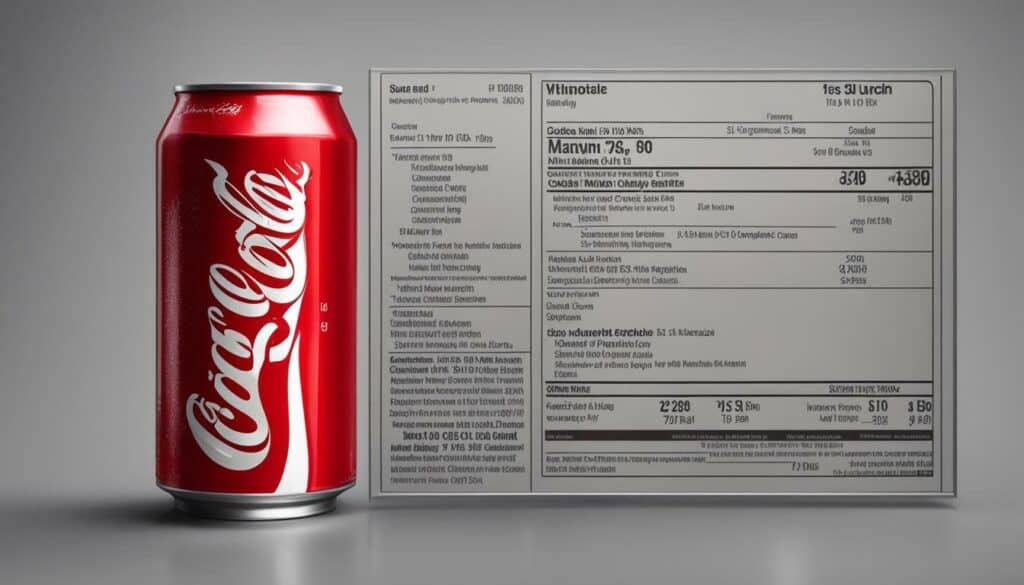 Coke Can Nutrition Label