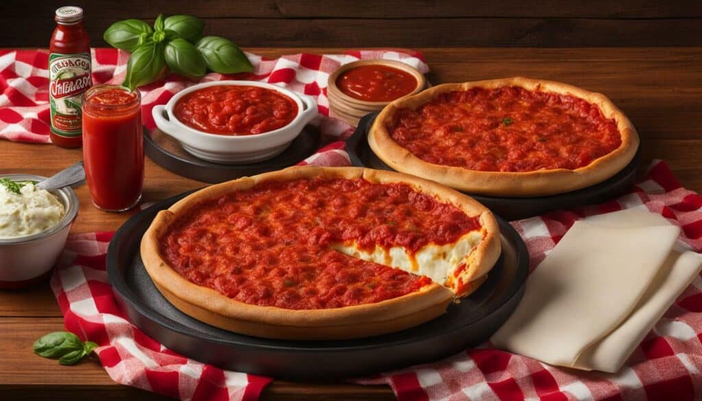 Giordano's deep dish pizza