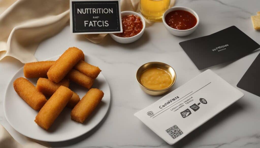 Mozzarella Sticks Nutrition Facts