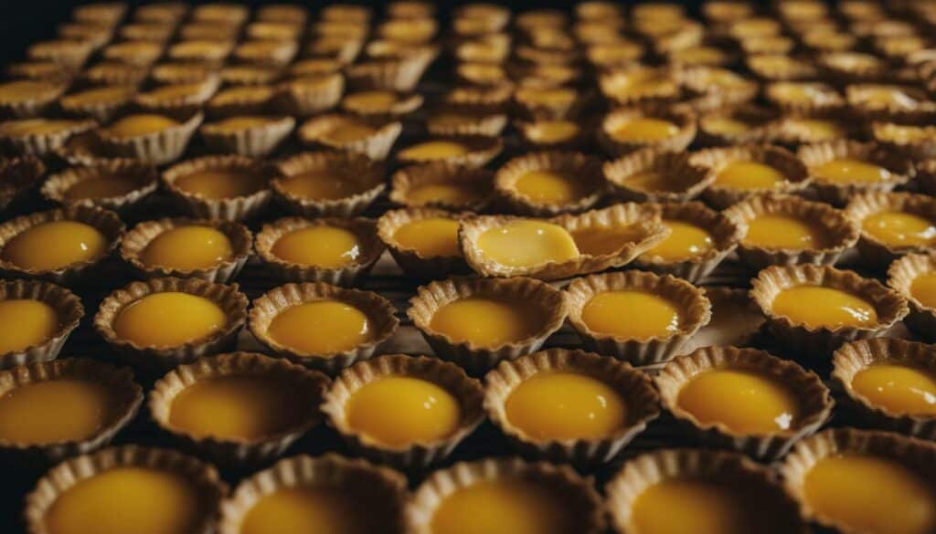 Pre-made egg tart shells