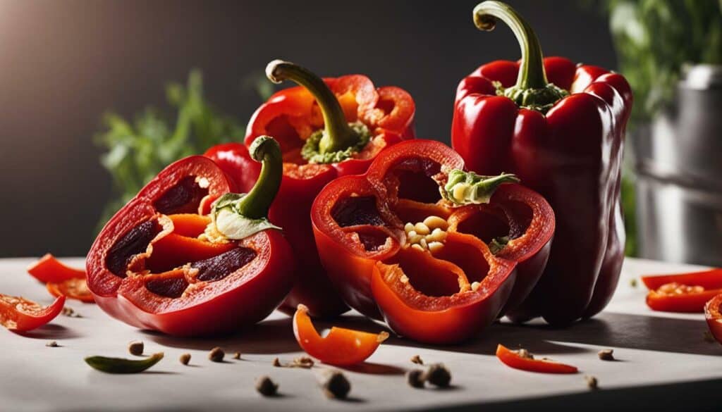 Roasted red peppers nutrient profile