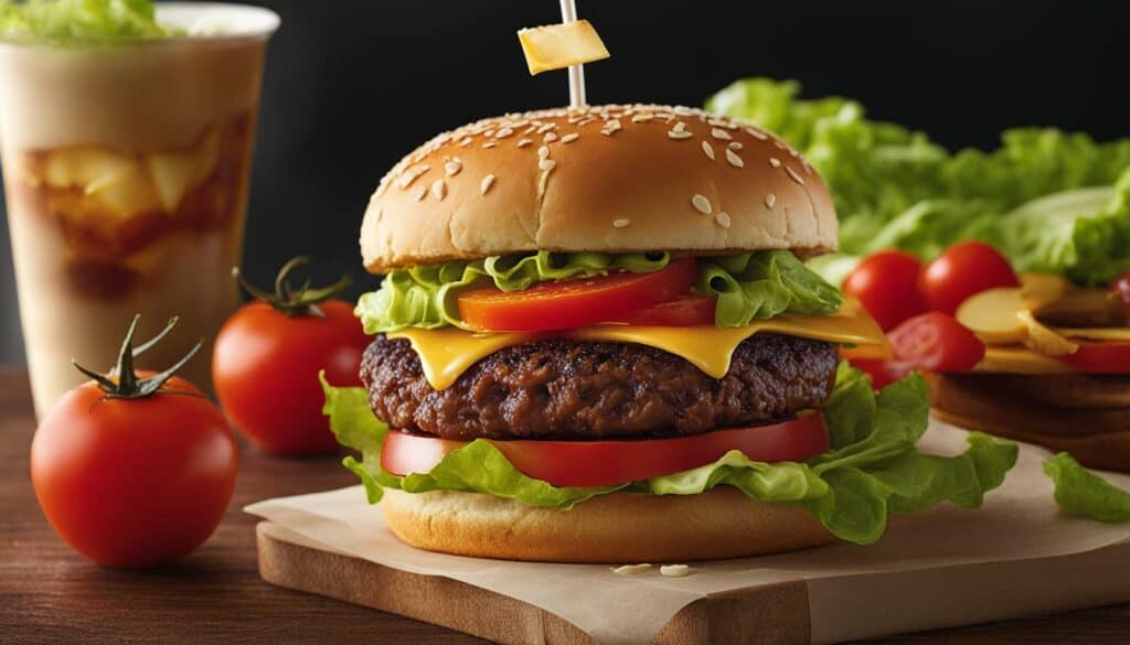 Wendy's double stack burger without artificial flavors or preservatives