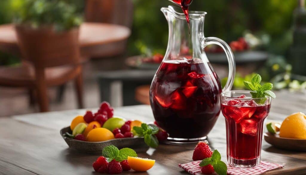 What are the basic ingredients for sangria?