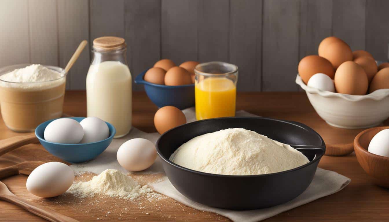 What are the ingredients for pancakes made from scratch?