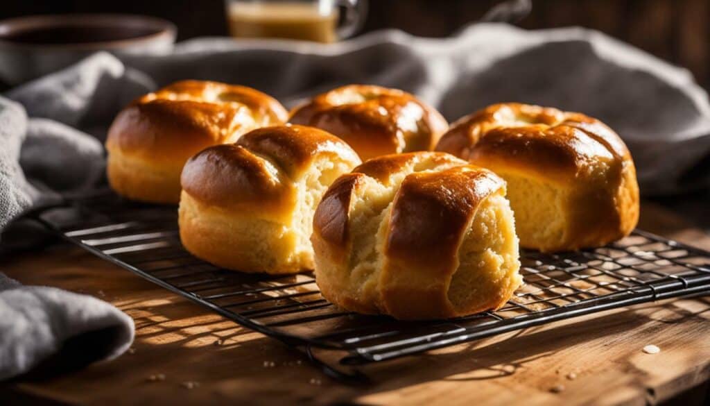 Yeast-based Dinner Rolls with Melted Butter