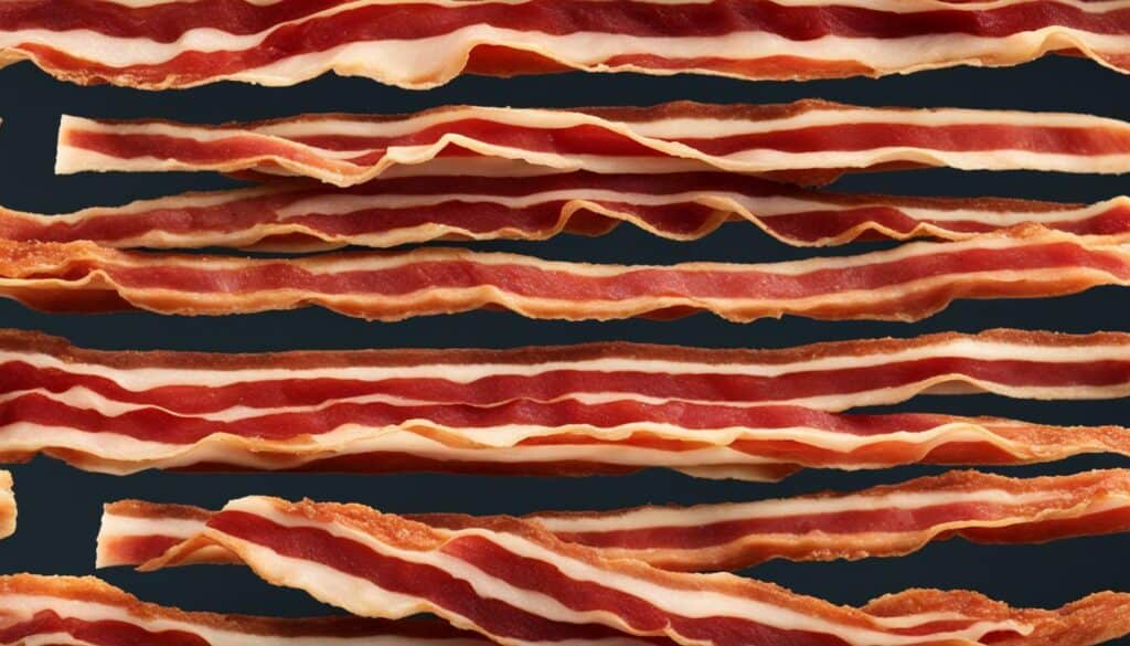 bacon serving sizes and calories