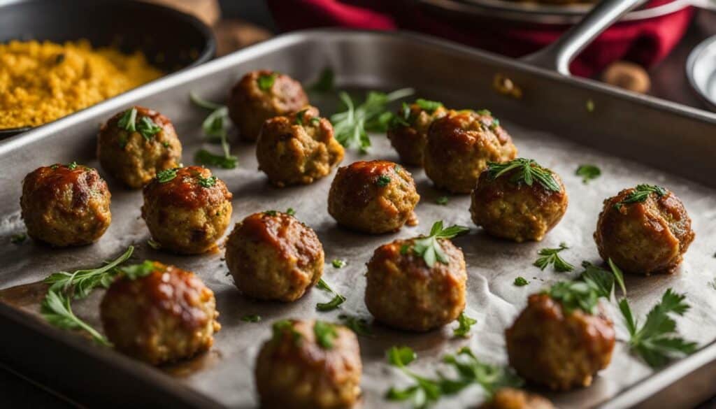 baking low carb meatballs