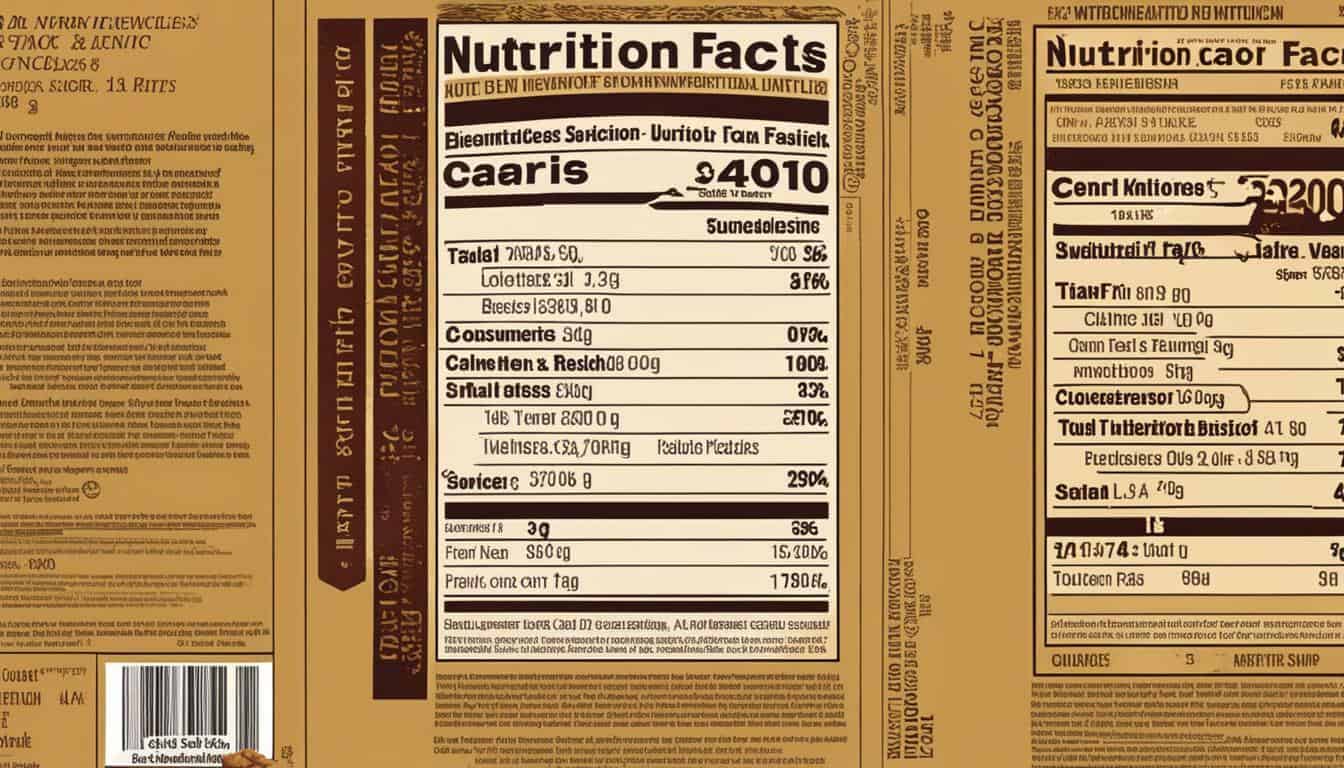 biscuit nutrition label