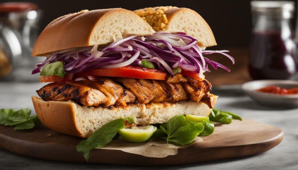 blackened chicken sandwich nutrition