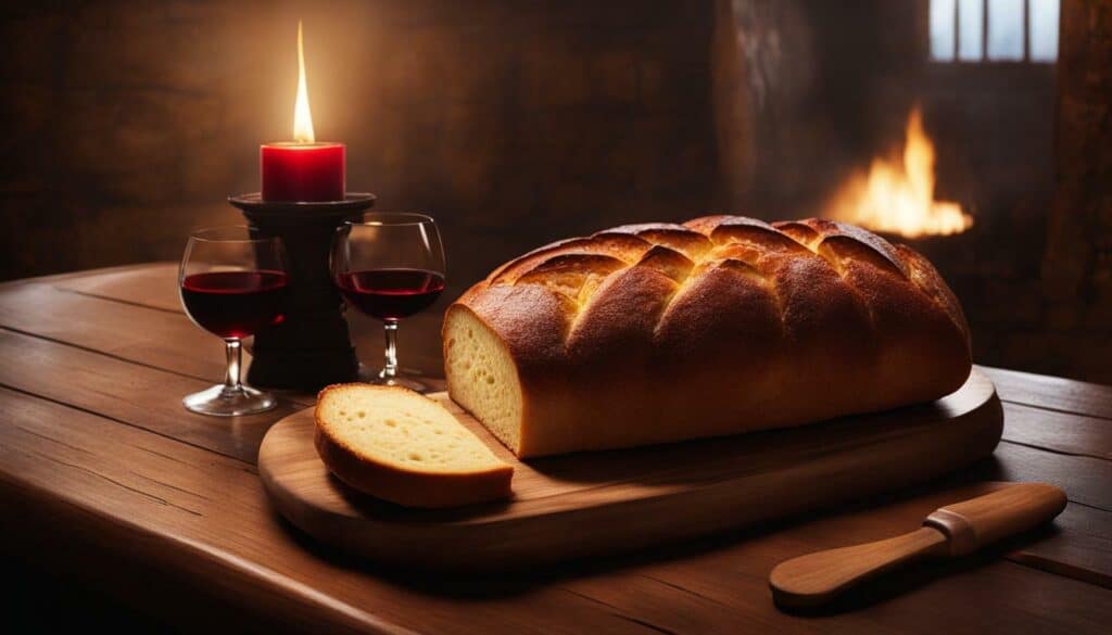 bread and wine in the Last Supper