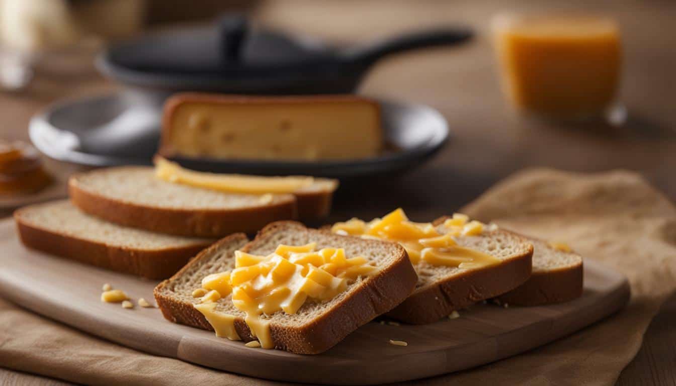 bread with cheese nutritional information