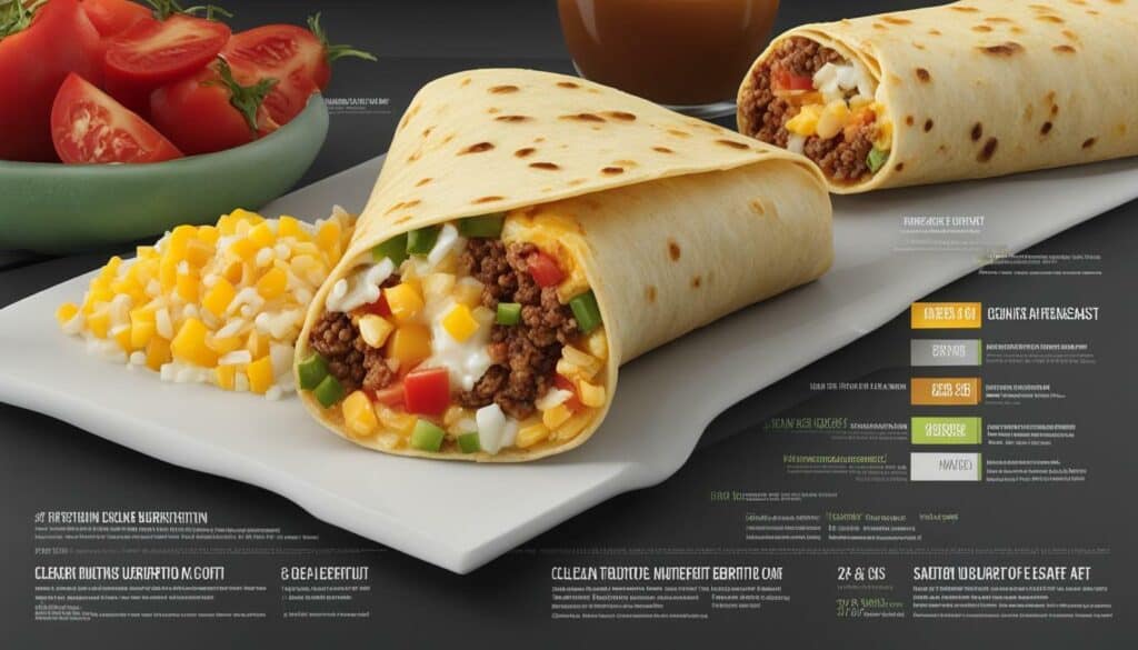 breakfast burrito calories and macronutrients