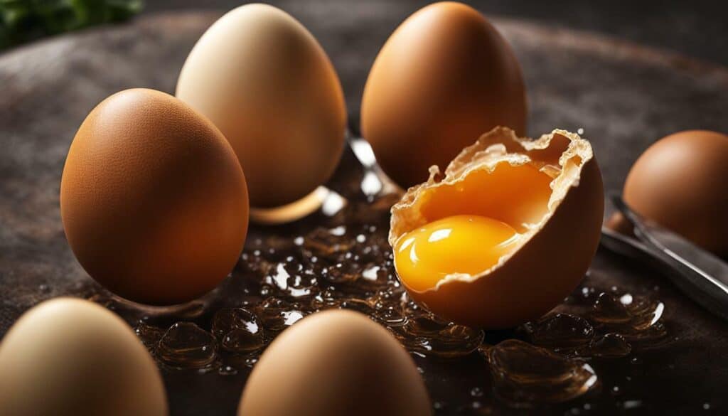 calorie content of brown egg