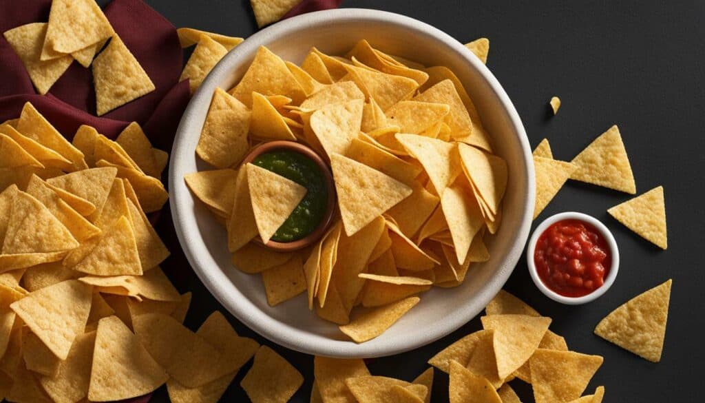 calorie count of corn tortilla chips