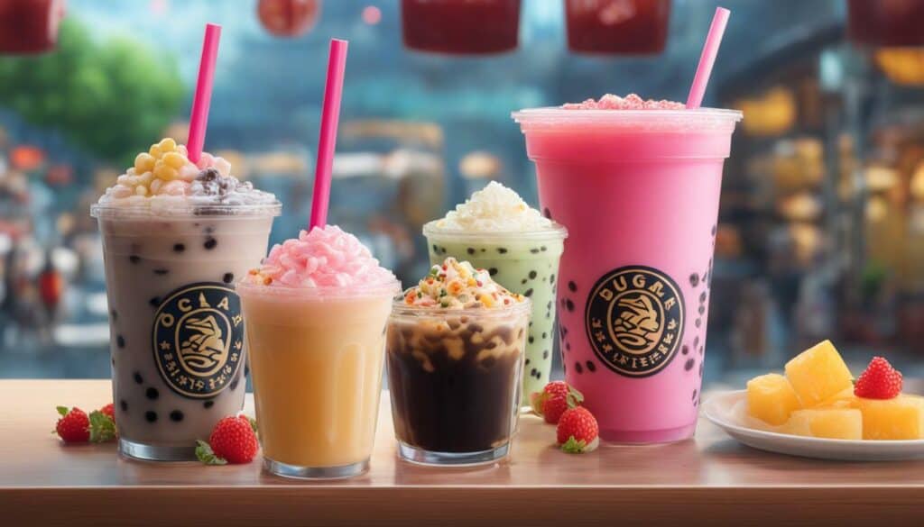 calories and sugar in bubble tea