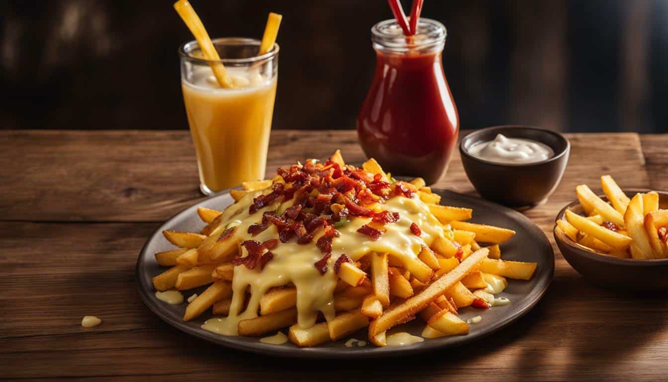 calories cheese fries