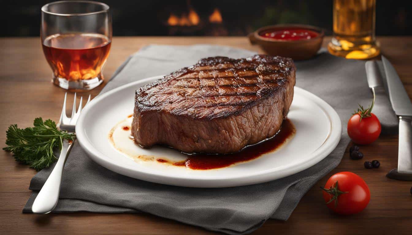 calories in 9 oz steak