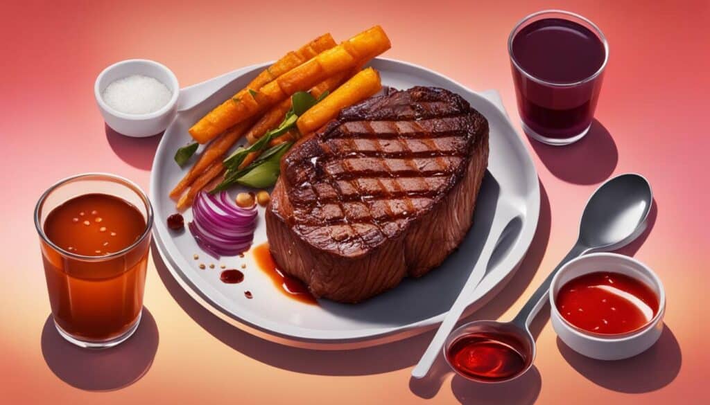 calories in a 10 oz steak