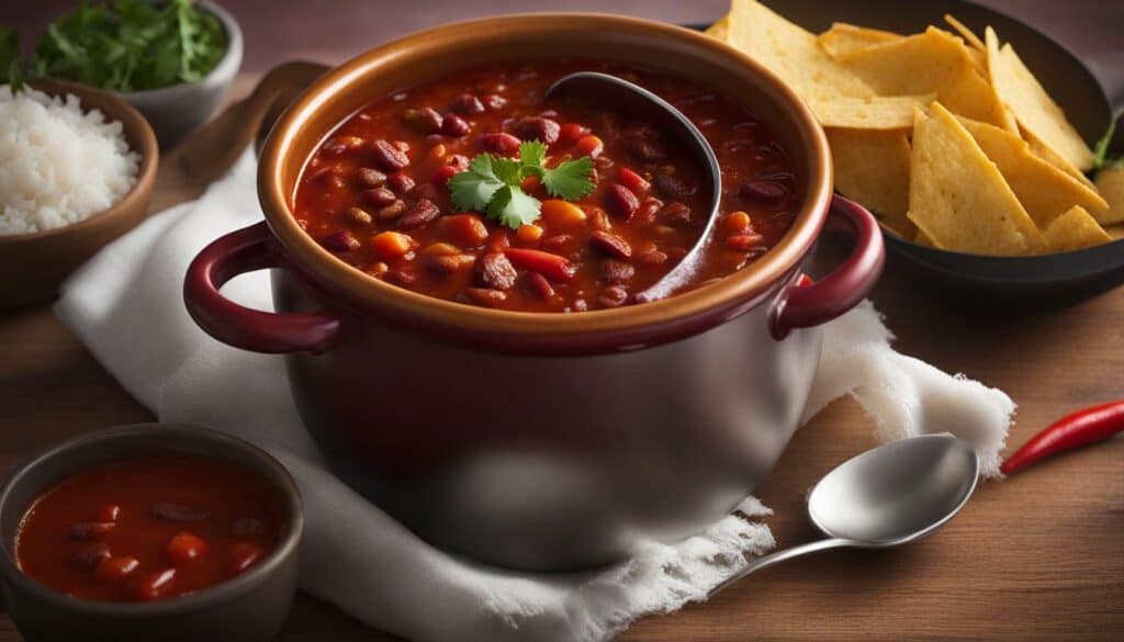 calories in a cup of chili