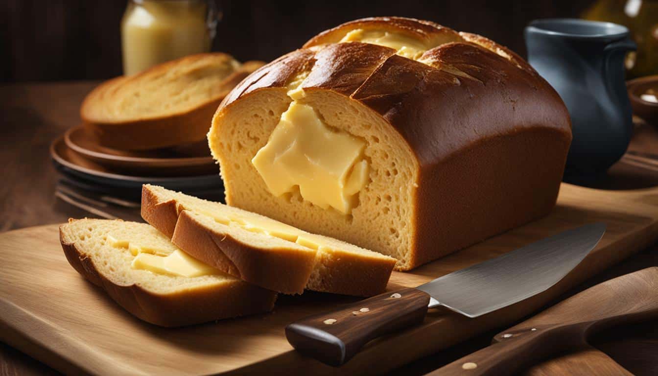 calories in bread with butter