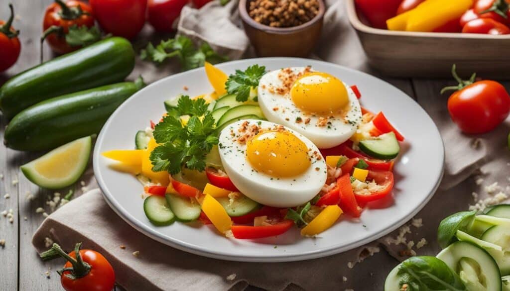 calories in eggs with cheese