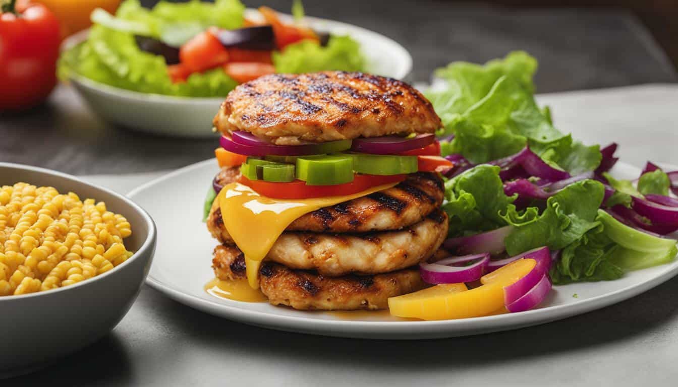 calories in grilled chicken patty