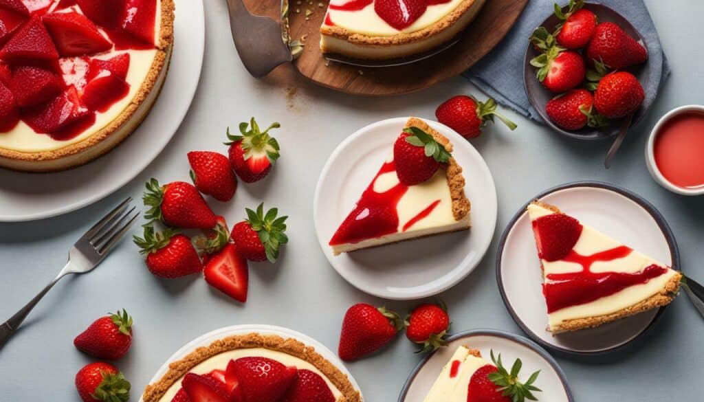 calories in strawberry cheesecake