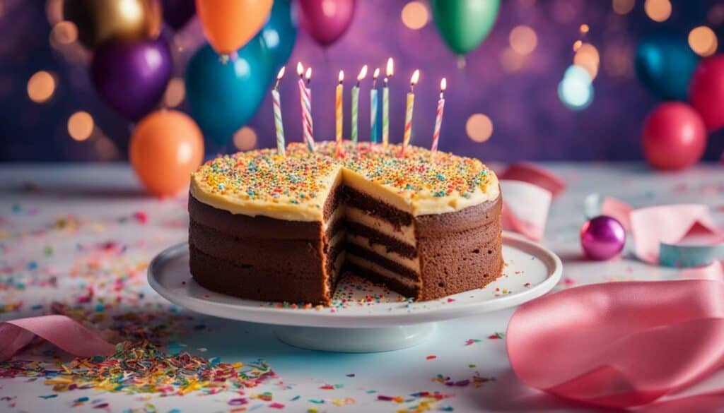 carbs in birthday cake