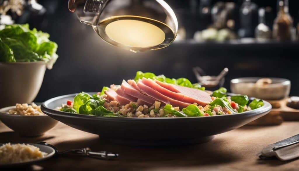 carbs in ham salad