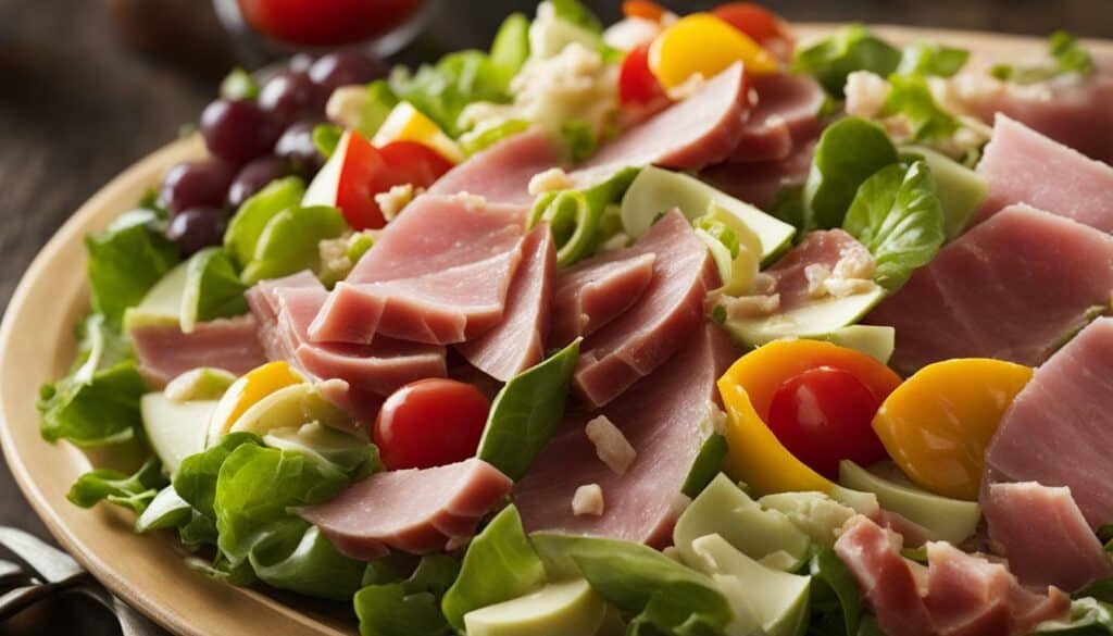 carbs in ham salad