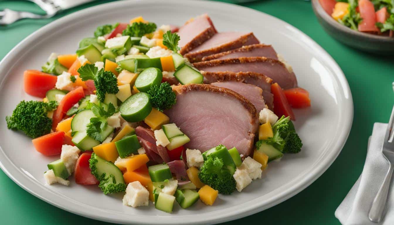 carbs in ham salad