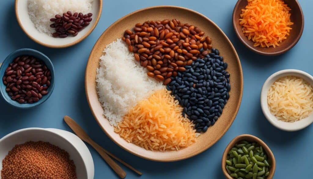 carbs in rice and beans per serving