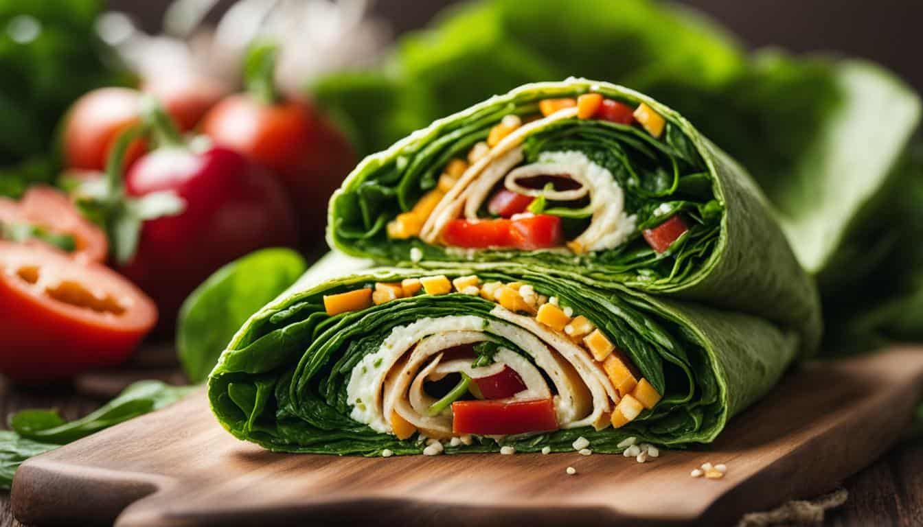 carbs in spinach wrap