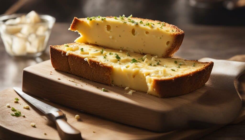 cheese garlic bread serving size