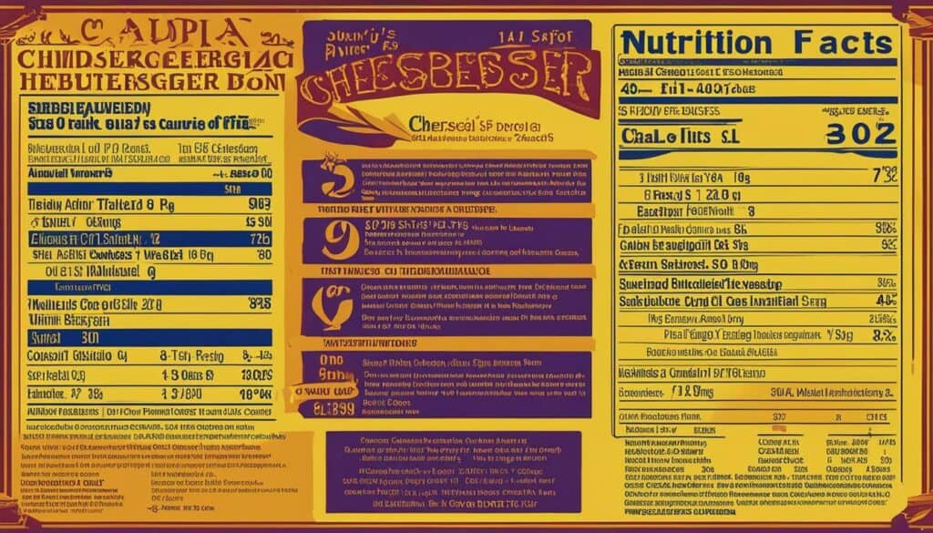 cheeseburger nutrition facts