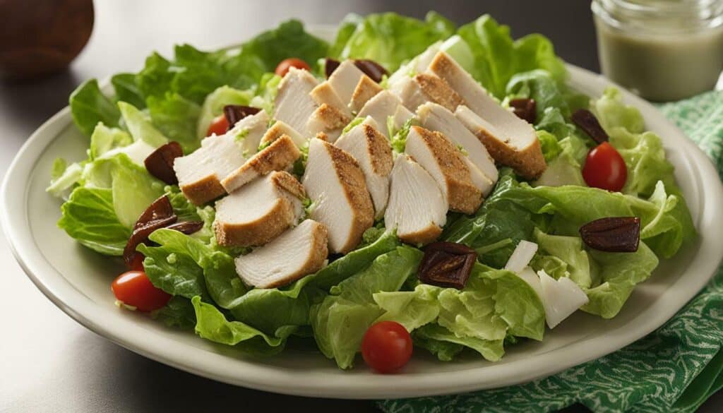 chicken caesar salad nutritional value