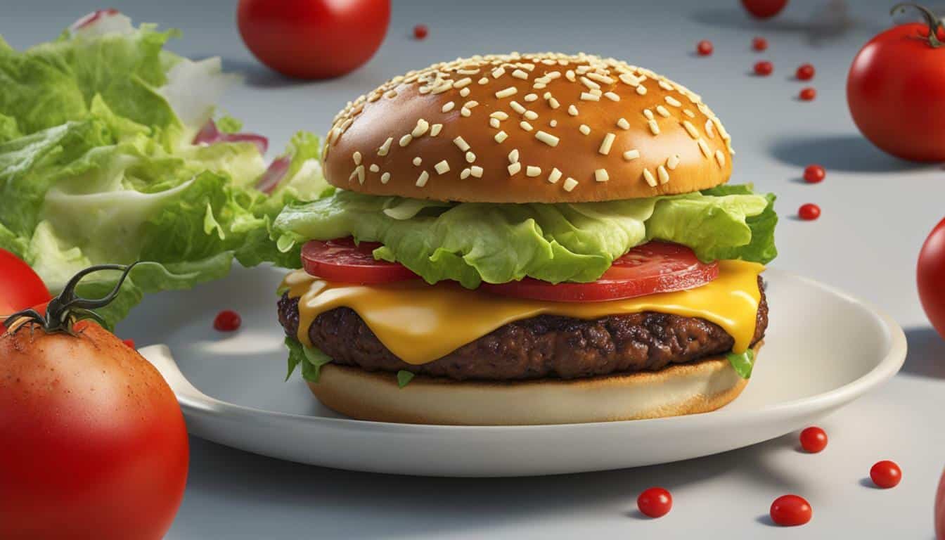 cholesterol in cheeseburger