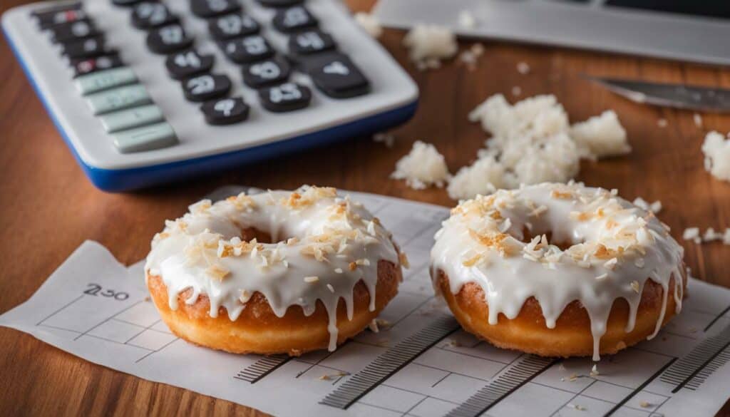 coconut donut calories