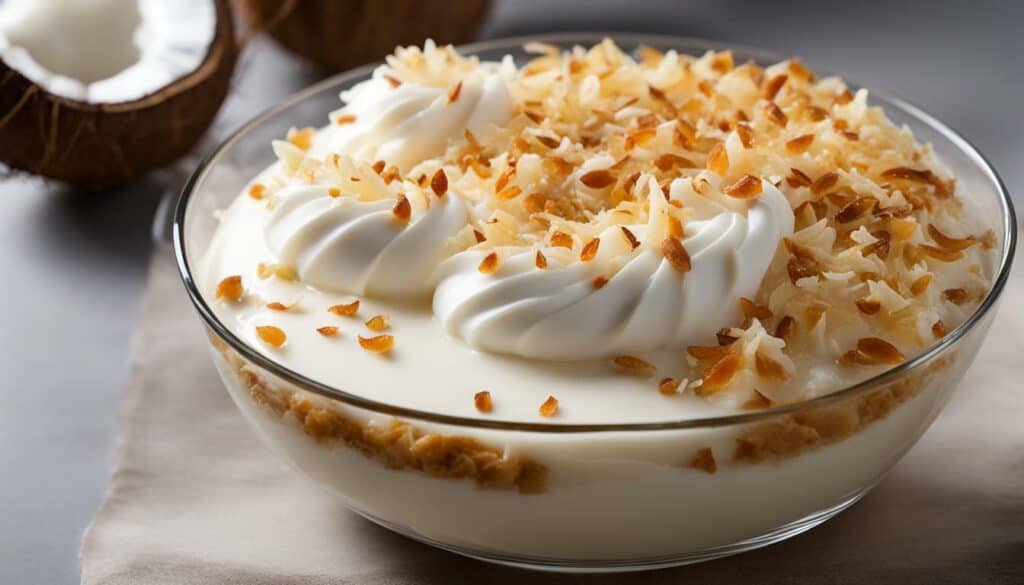 coconut milk dessert