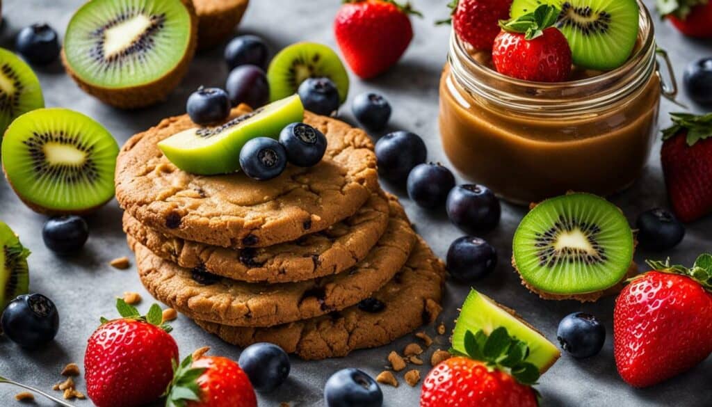 cookie butter and fruits