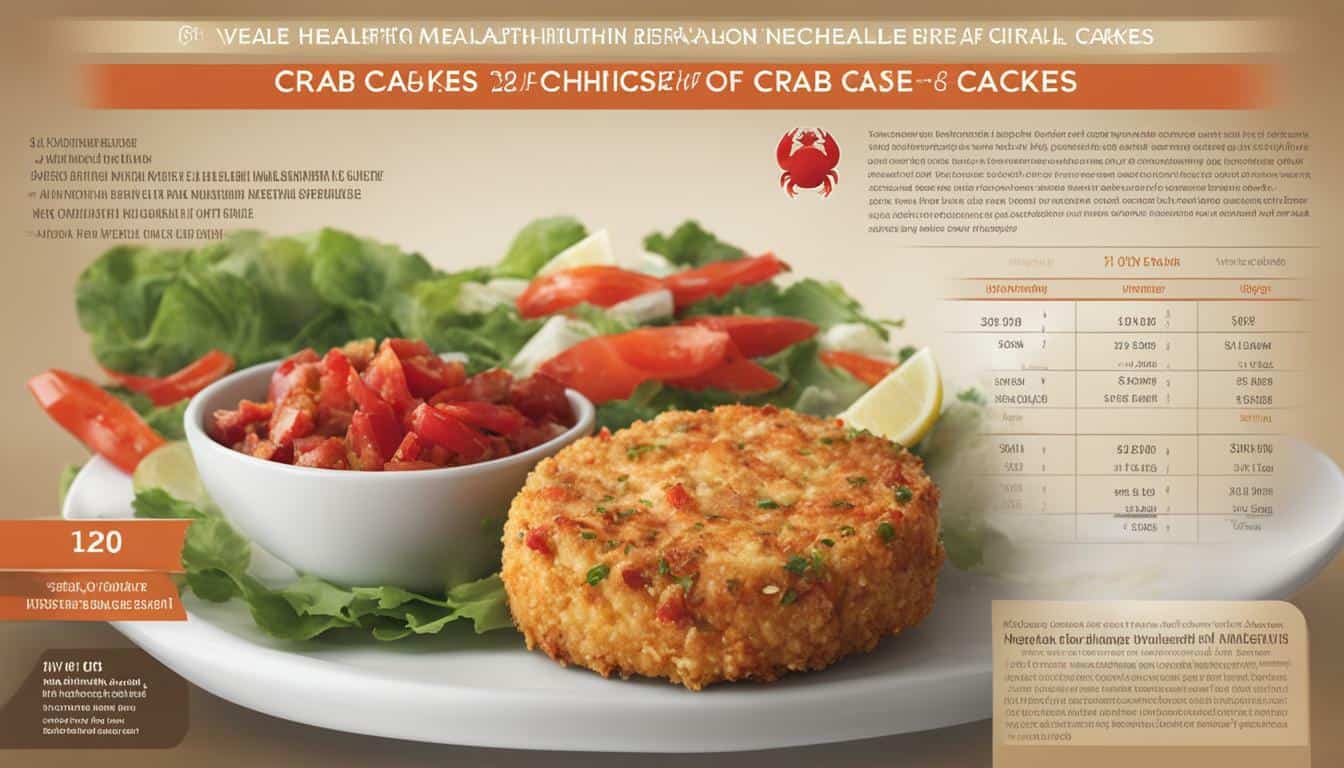 crab cake nutritional information