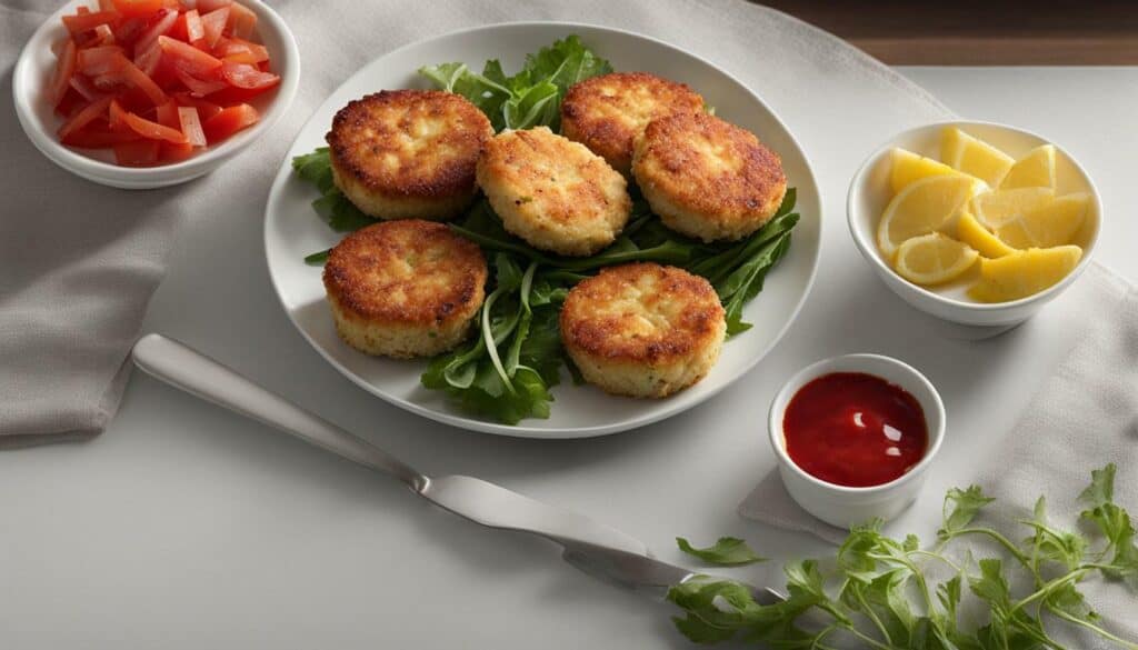 crab cake serving size