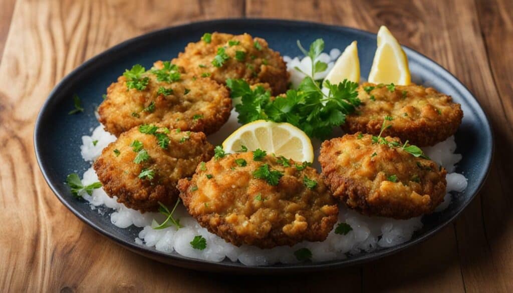 delicious fried oyster cakes