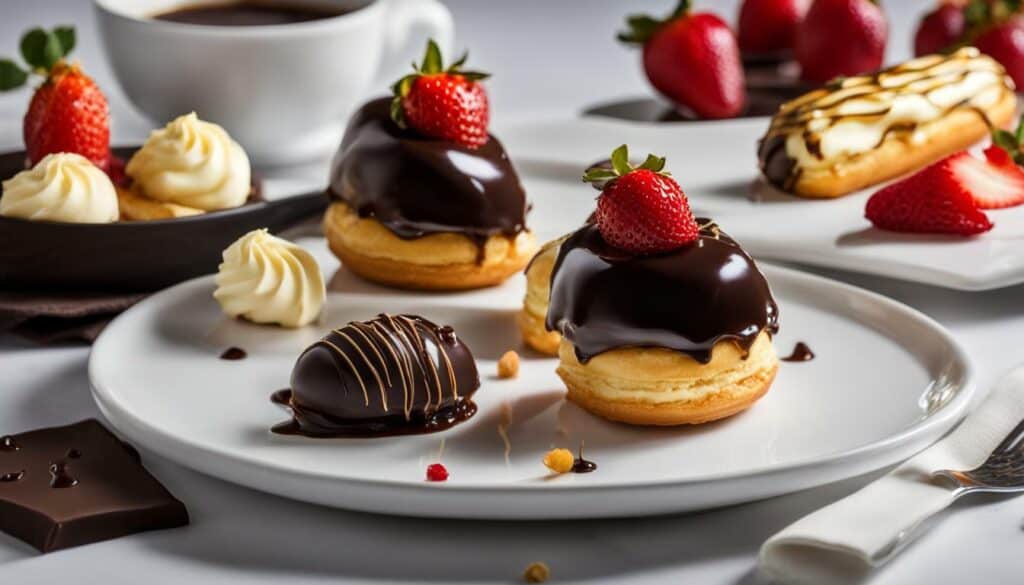 eclairs, profiteroles, and chouquettes image