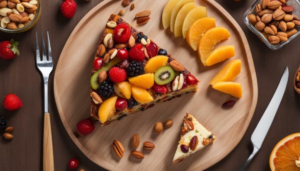 fruit cake nutrition