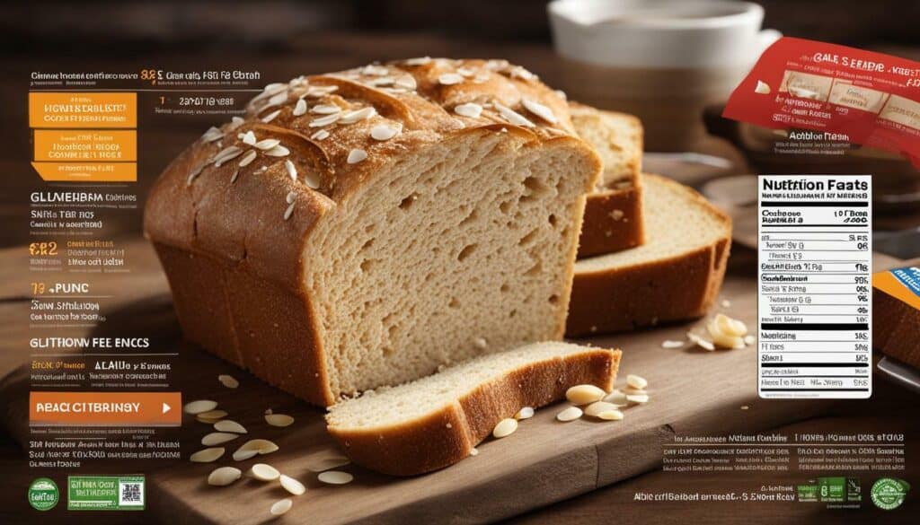 gluten free bread nutritional information